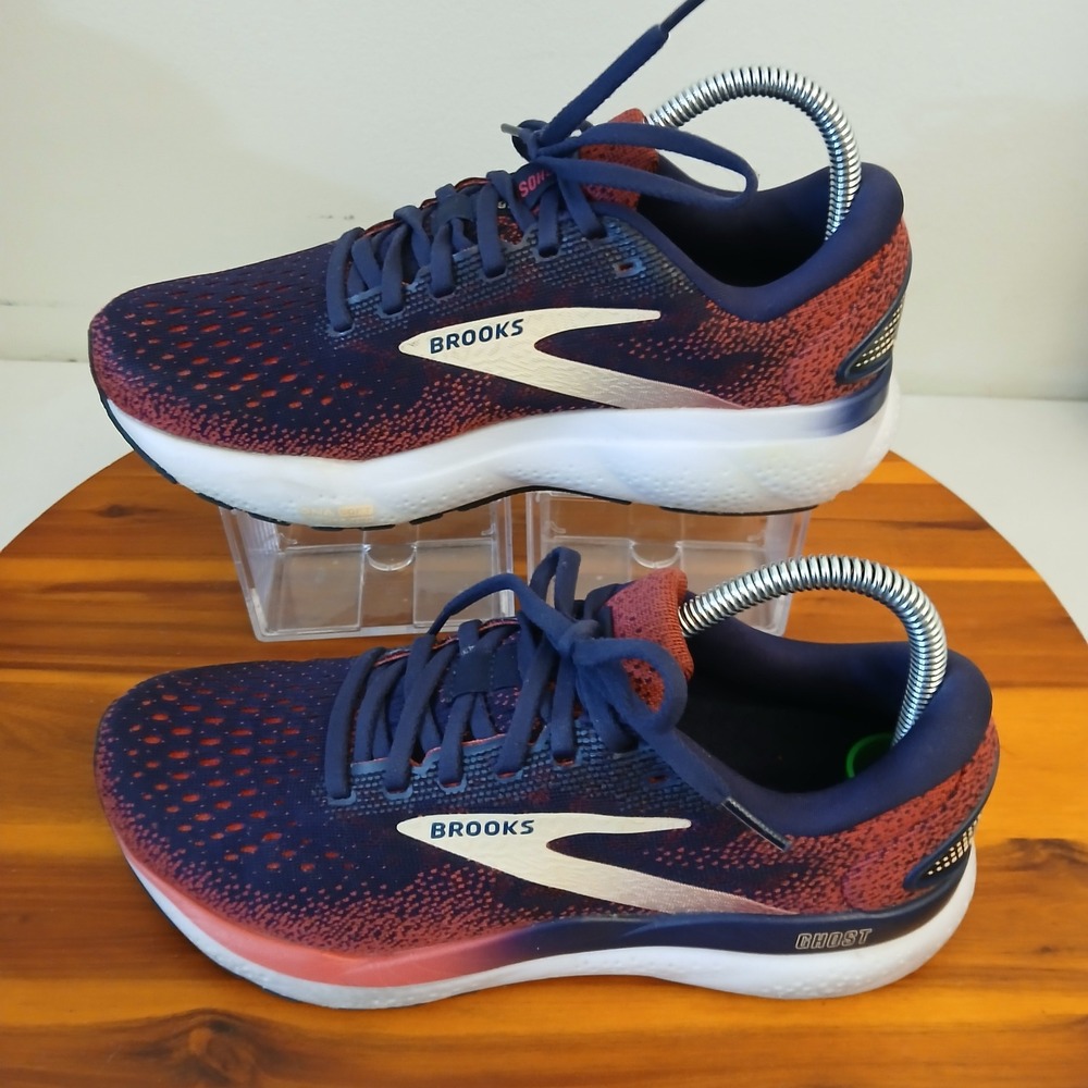 Brooks Ghost 16 Womens 8 Blue Running Shoes Sneakers 1204071B422